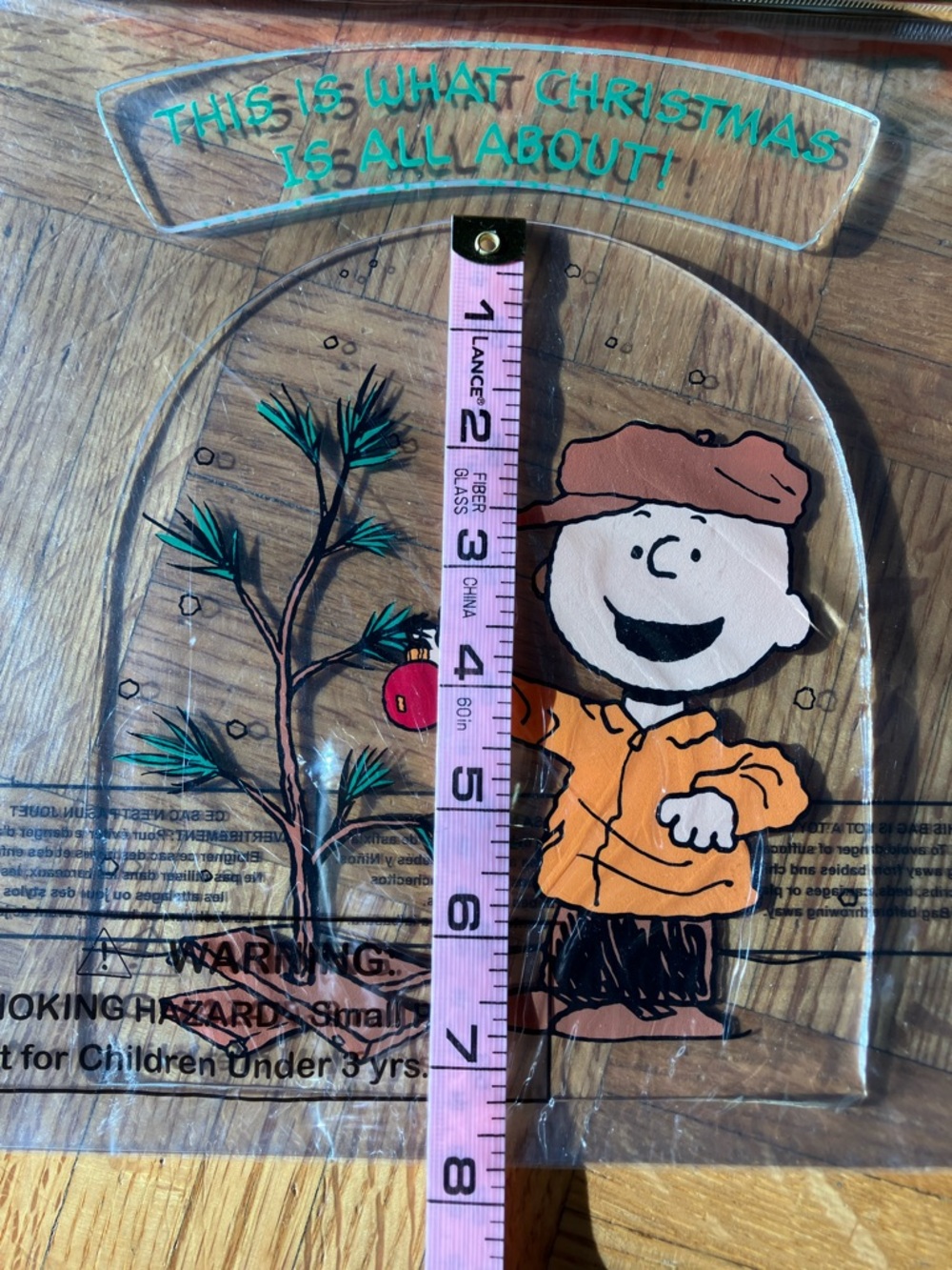 Peanuts Charlie Brown Holiday Window Gel Cling - Picture 4 of 5